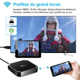 Puersit X96 Mini Media Player with Android 7.1 / TV Box 4K with Amlogic S905W Quad Core Chipset, 64 Bit WiFi, 4K HD, H.265