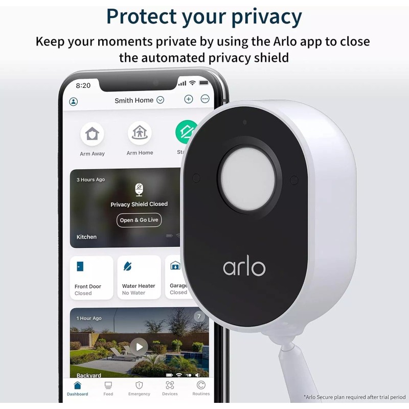 Arlo Essential Indoor Security Camera - White (VMC2040-100NA