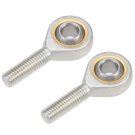 TA-VIGOR 2Pcs SA10T/K M10 Rod End Bearings M10x1.5 Left-Hand Thread Male, Carbon Steel Housing with Chrome Steel Ball, Spherical Joint Bearings for Automotive and Industrial Applications