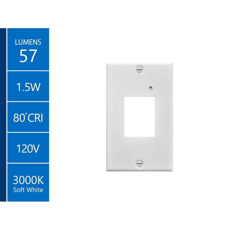NICOR Lighting STP2 Frosted White LED Step Light with Photocell