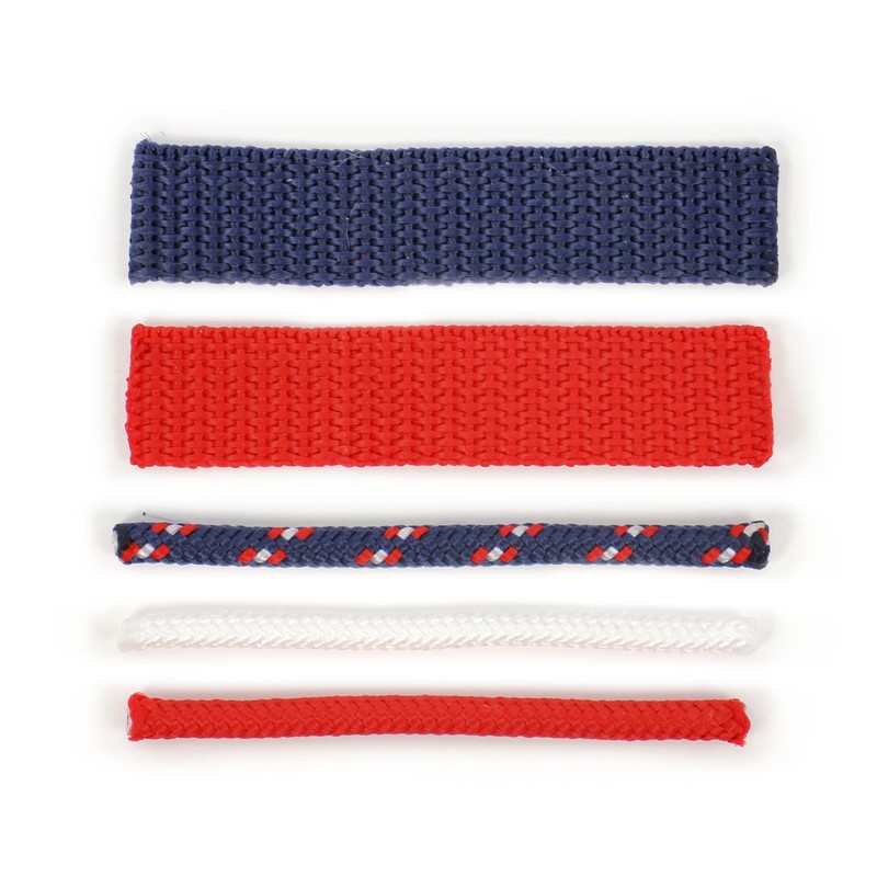 kullaloo Material Set for Hobby Horse Headcollar Navy/Red (without instructions)