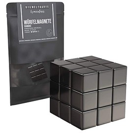 VACENTURES Magnet Set Magnetic World Map & Co. I 27x Cube Magnets Black I Individual Design of the World Map etc.