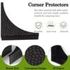 Foxwake Black Metal Corner Guards Decorative Wood Funiture, 2.56'' Box