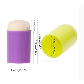 Finger Sponge Daubers Penta Angel 6 Colors 12PCS Art & Craft Drawing Project Painting Foam Brush Set for Paint Ink Pad Stamping Chalk Card Making Kids Staining Stencil