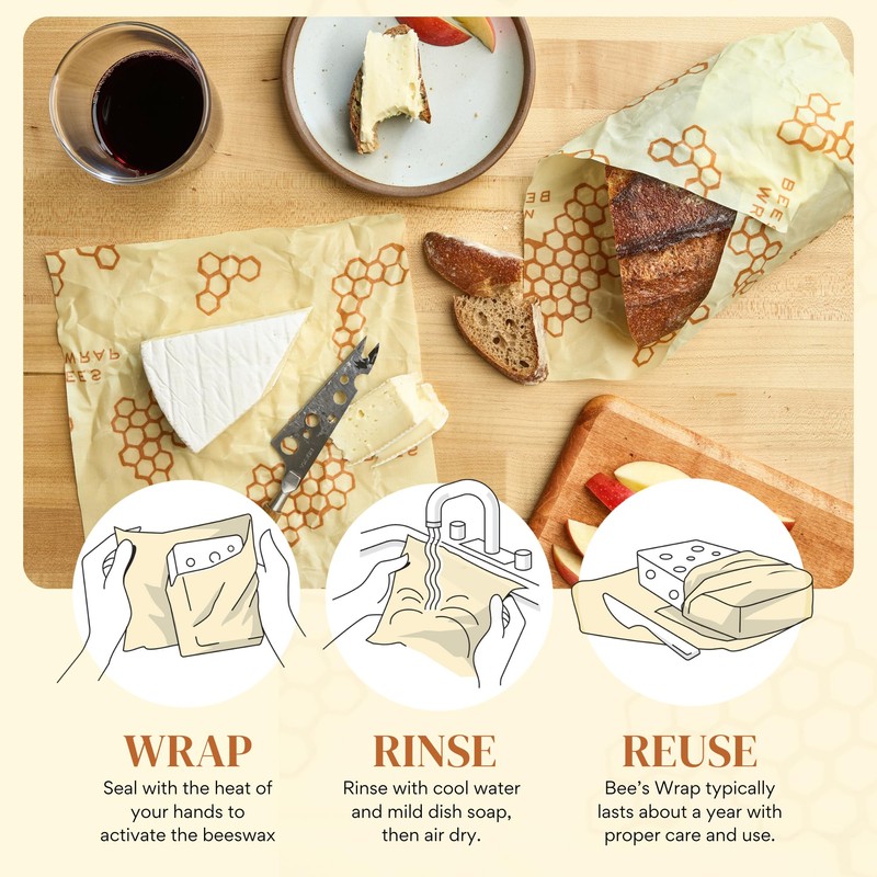 Bee's Wrap Beeswax Wraps for Food - Cut to Size