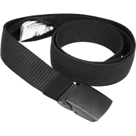 Money Belts for Travel for Men, Nylon Military Tactical Mens with Zinc Alloy Buckle, Security Money Belt with Hidden Money Pocket - Black