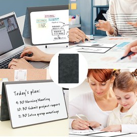 Mini Whiteboard Piccola Lavagna Bianca Pieghevole Taccuino Riutilizzabile