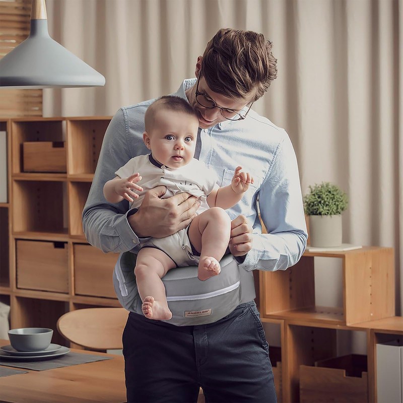 Baby Hip Carrier with Foldable Seat 180゜ Up-Down for Infant,Adjustable