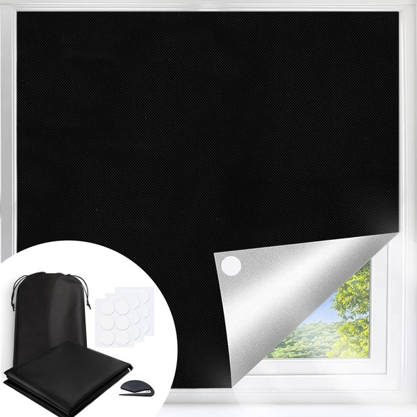 100% Blackout Blind, 145 X 250CM Portable Blackout Blind with