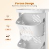 Rolling Laundry Hamper, 3 Tier Storage Sorter Cart with Wheels,