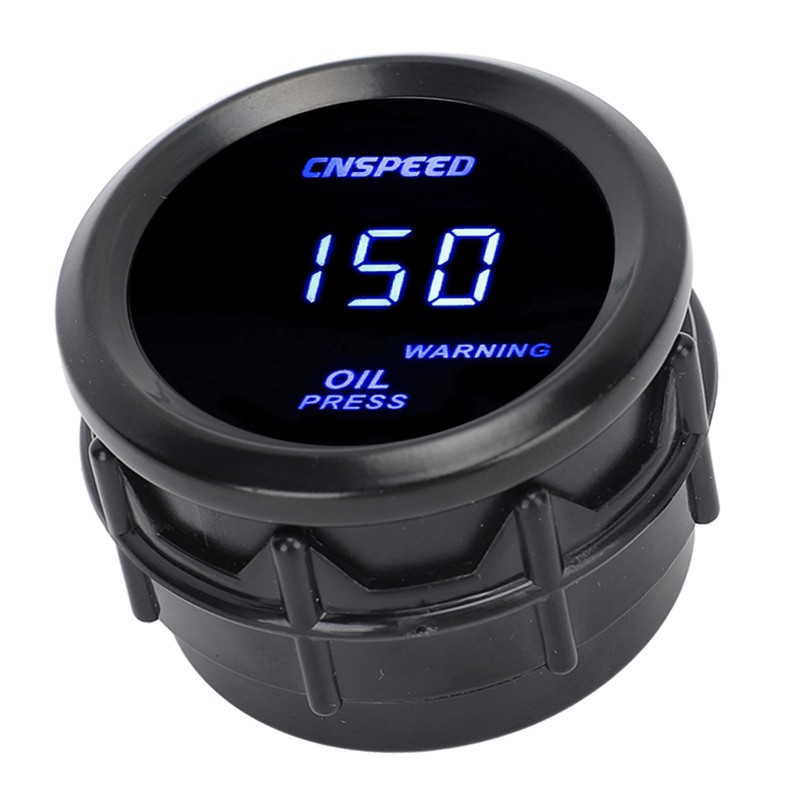 52mm Digital Oil Pressure Gauge Oil Press Meter with Blue