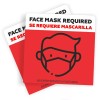 Unbranded Face Mask Required Sign, Window Stickers (2 pack), Door