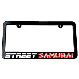 OwnTheAvenue Street Samurai Drag Drift Race Drifting JDM Funny Slim License Plate Frame