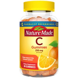 Nature Made Vitamin C 250 mg per serving, Dietary Supplement for Immune Support, 80 Gummies, 40 Day Supply