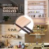 DOJA Barcelona Invisible Shelf Brackets, Pack of 10, Invisible Shelf