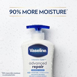 Vaseline Intensive Care Advanced Repair Unscented Healing Moisture Lotion, 20.3 oz (Pack of 2)