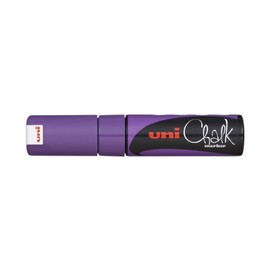 uni-ball PWE-8K Chalk Marker Broad Chisel Tip - Violet (Pack of 6)