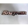 SNAP-ON TOOL BOX LOGO EMBLEM Chrome Silver Badge Decal 8"