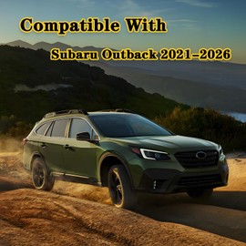 Tybock Rear Bumper Protector Guard Accessory Trim Cover Scratch Resistant Trunk Door Entry Guards Compatible with Subaru Outback 2021 2022 2023 2024 2025 2026