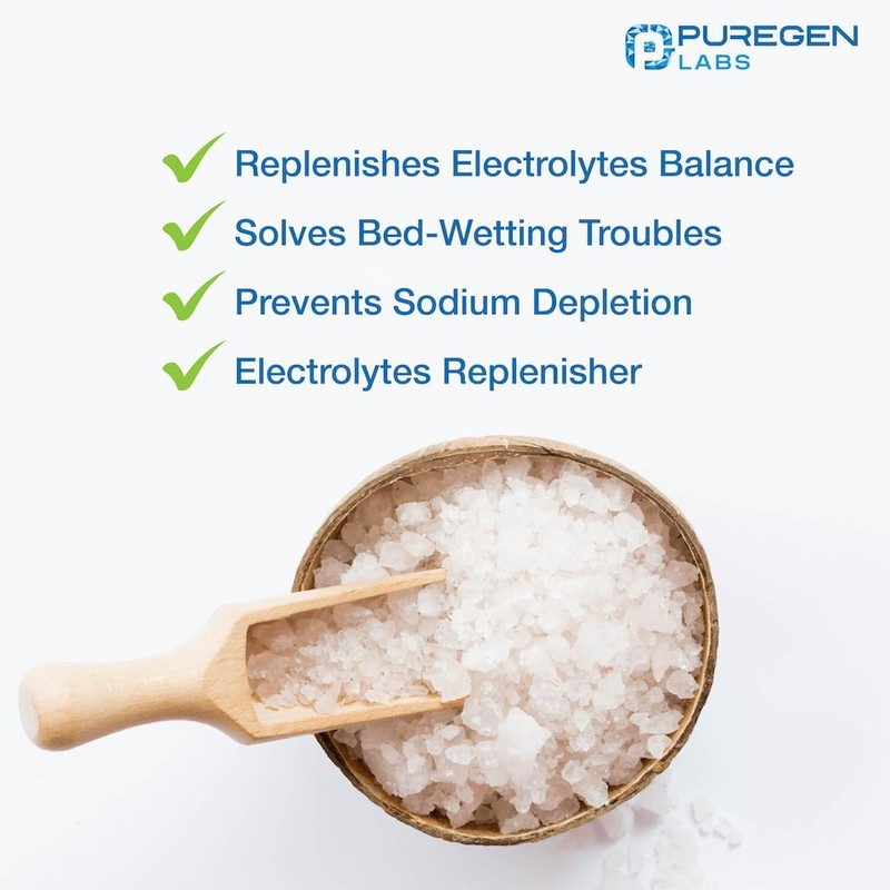 Puregen Labs Sodium Chloride Tablets 1 gm (1000 mg), USP