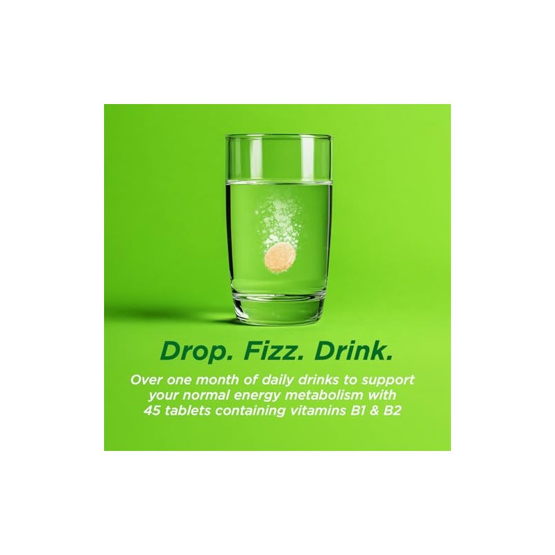 Berocca Energy Effervescent Tablets, Orange Flavour, 60 Tablets
