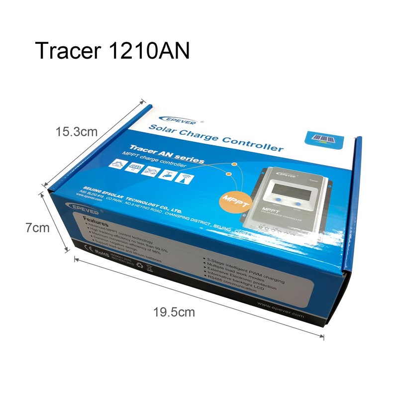EPEVER MPPT Solar Charge Controller 10A Solar Panel Charge Regulator