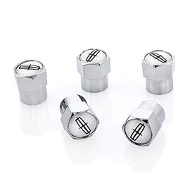 License Frame Inc. License Frame Inc. Lincoln Logo Tire Valve Caps (Chrome)