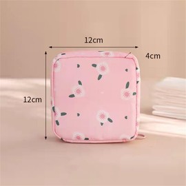 Bolsa De Almacenamiento De Toallas Sanitarias Feme Bolsa de almacenamiento de tampones de dibujos animados for niñas, bolsa de almacenamiento de servilletas sanitarias for período fisiológico (Color