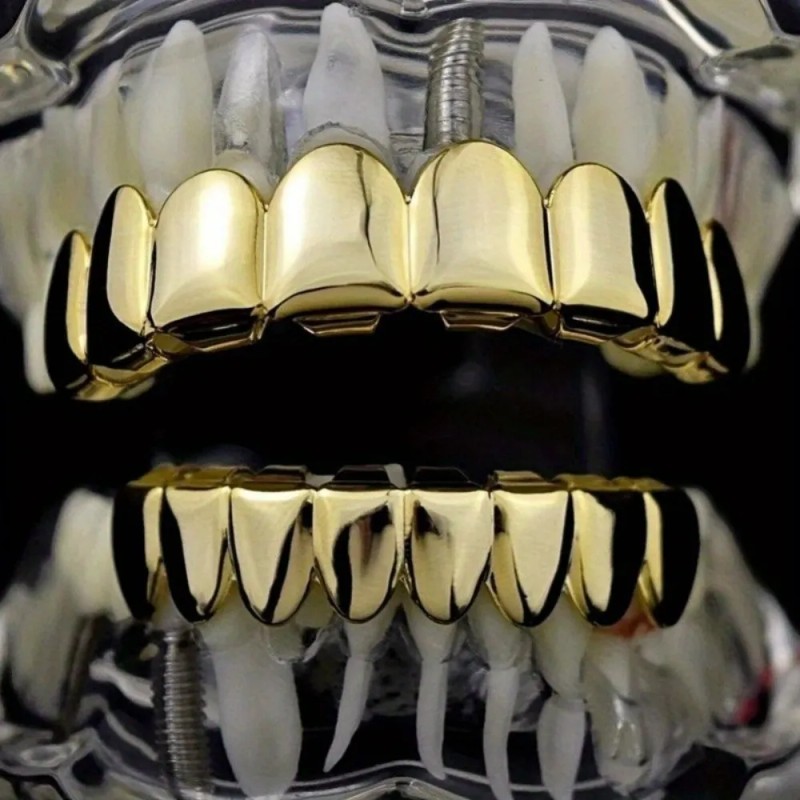 Tapones Dientes Chapados Hip Hop Decoración