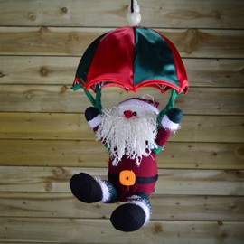 Samuel ALEXANDER 45cm Premier Animated & Musical Parachuting Christmas Character - Santa