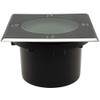 Ceiling light "BEL GX53 Q, 4eckig, IP65, Stainless Steel