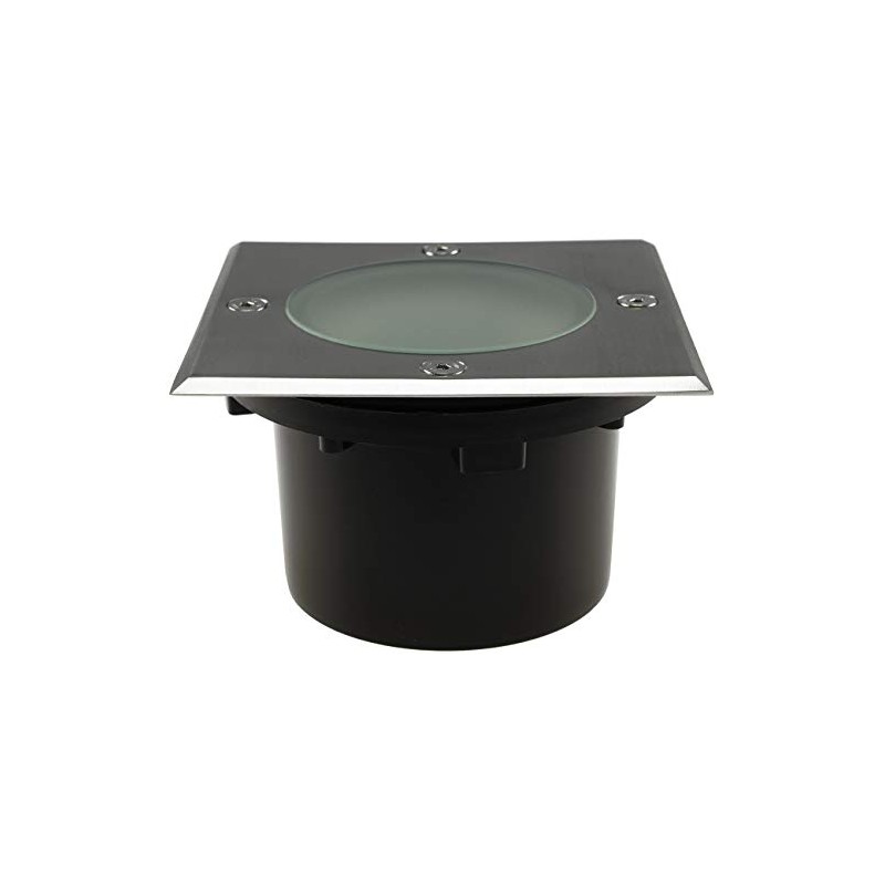 Ceiling light "BEL GX53 Q, 4eckig, IP65, Stainless Steel