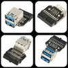CERRXIAN 2 x 19 Pin to Dual USB 3.0 A