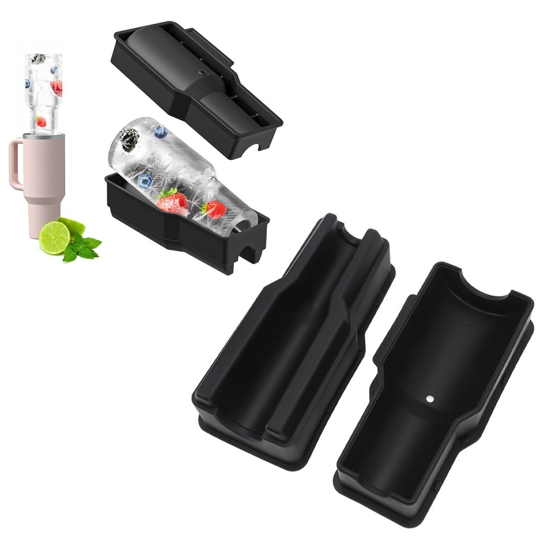 2pcs Cylinder Ice Cube Tray Professional Easy Release Large Capacity