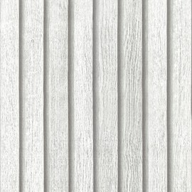 Livelynine 15.8x394 Beadboard Peel and Stick Wallpaper Removable Pre Pasted White Wood Slat Wall Paneling for Ceiling Walls Kitchen Island Garage Rv Interior Wooden Slats Self Adhesive Pole Wrap Roll