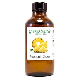 4 fl oz Pineapple Slices Fragrance Oil (Glass Bottle w/Cap) - GreenHealth