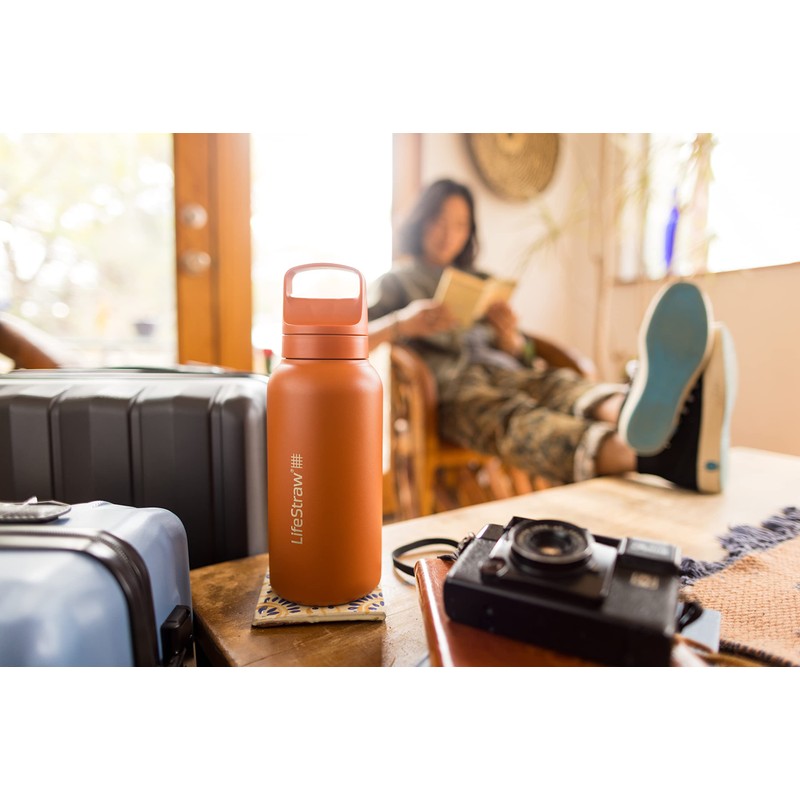 LifeStraw Go Series — Insulated Stainless Steel Water Filter Bottle