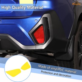 Aunginsy Rear Fog Light Lamp Decal Sticker Compatible with Subaru Crosstrek 2024 2025 Tail Fog Light Panel Precut Vinyl Tint Cover Back Fog Light Guard Yellow Transparent Film Decorative Accessories