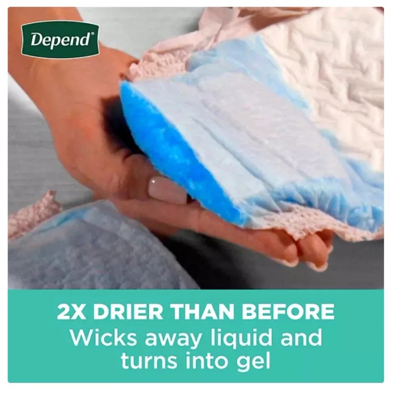 Depend Fresh Protection Women's Underwear, Extra Large, 80 ct Free