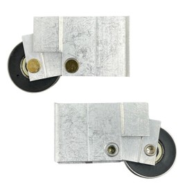 Roller for Sliding Glass Doors | Stainless Steel Patio Door Rollers | Smooth Rollers Easy Open Sliding Door Hardware Repair (DR-108-SP) (Pack of 2)