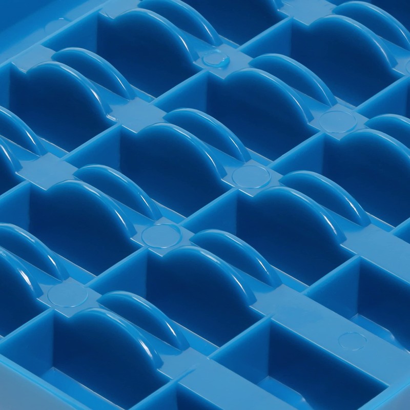 Dritz Storage, Holds 32 (Included) Bobbin Box, Blue