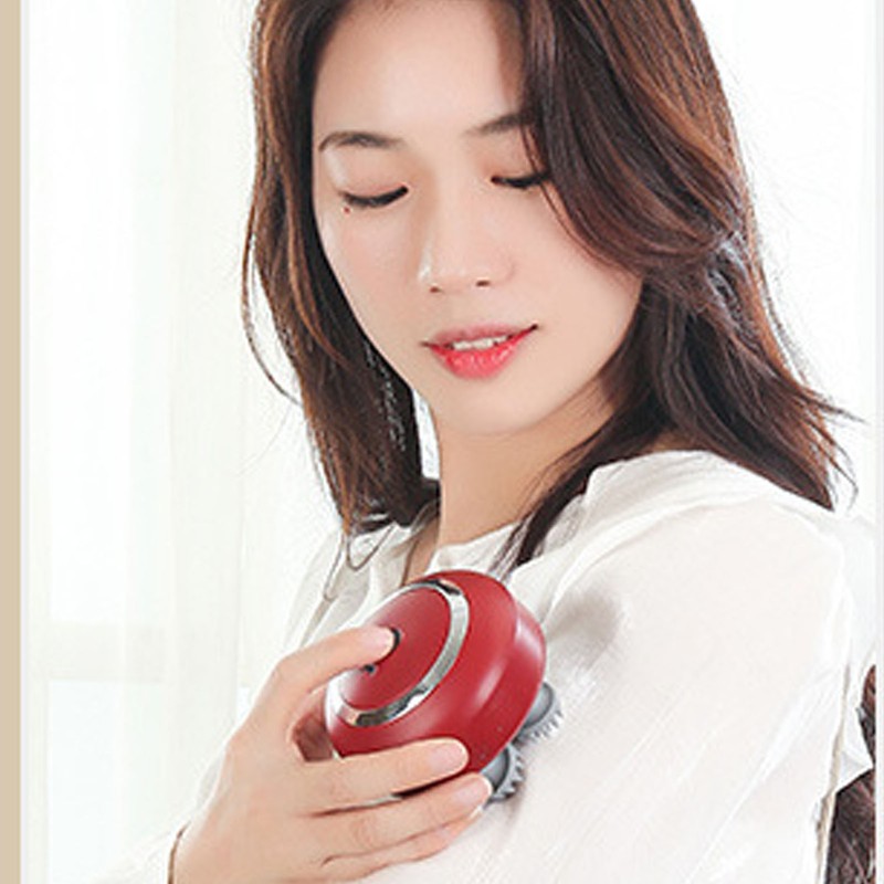 Electronic Head Scalp Massager Kneading Vibration Multi Functional Handheld Hair