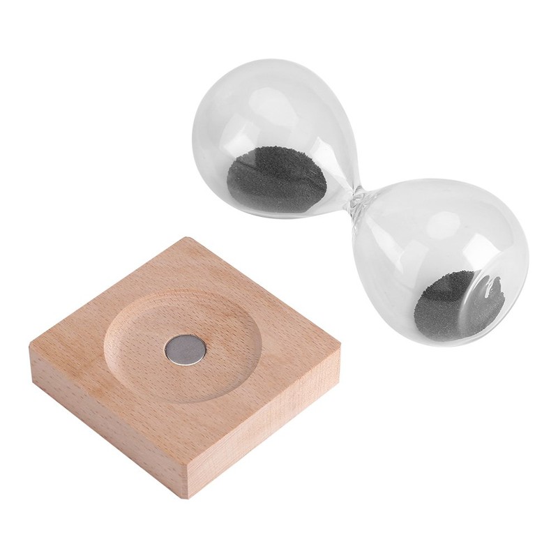 Magnetic Sand Timer Sand Timer, Classic Glass Sand Timer with