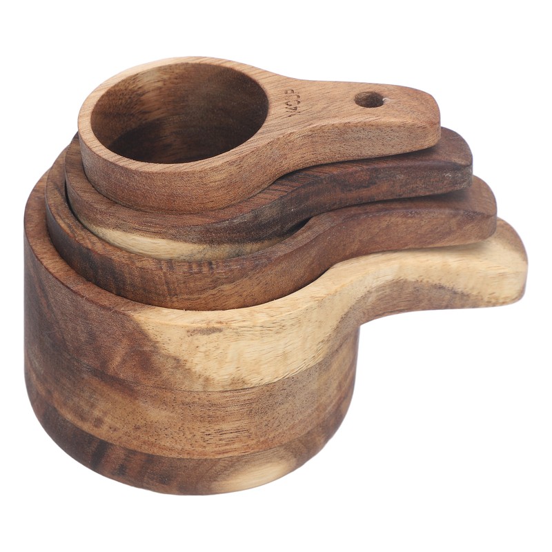 4PCS Measuring Cups Set Clear Scale Comfortable Handle Rounded Edges