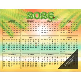 MiHeart 2026 - 12 Month MiHeart Magnetic Refrigerator Calendar 8.5"x11"