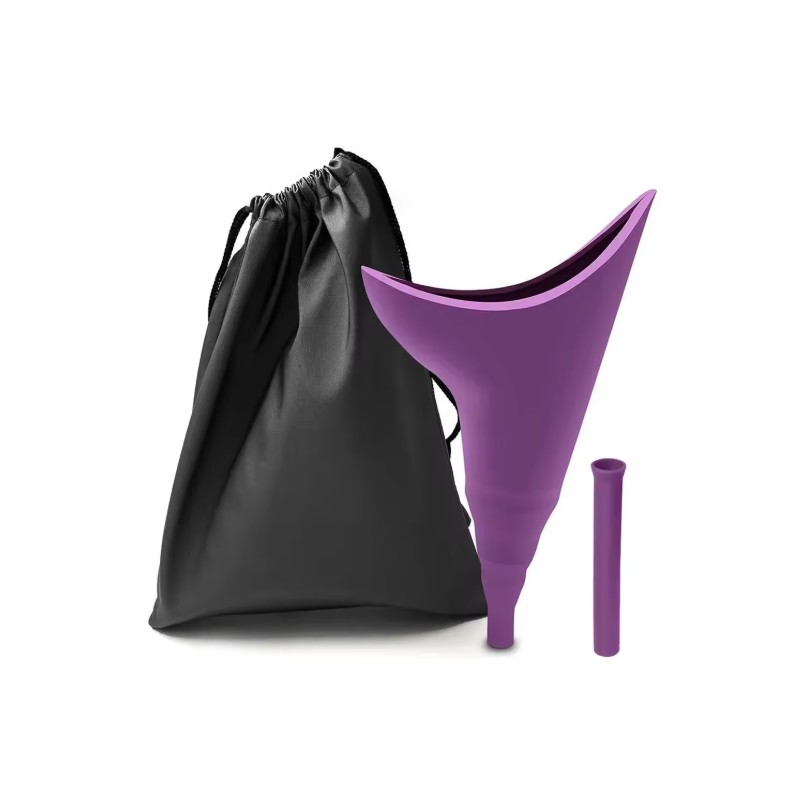 Portable Female Urinal for Outdoor Travel – Reusable Silicone Pee