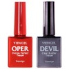 View Gel Oppa Top Gel 10ml + Devil Top Gel 10 ml set, mixed colors, 1 piece / 뷰젤 오빠 탑젤 10ml + 데빌 탑젤 10ml 세트, 혼합색상, 1개