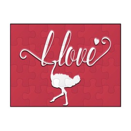 Makoroni -I Love Ostriches Animal - Jigsaw Puzzle 30 pcs, DesM58