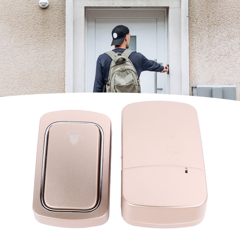 Wireless Doorbell Battery Free Self Generating Waterproof Mini Doorbell AC