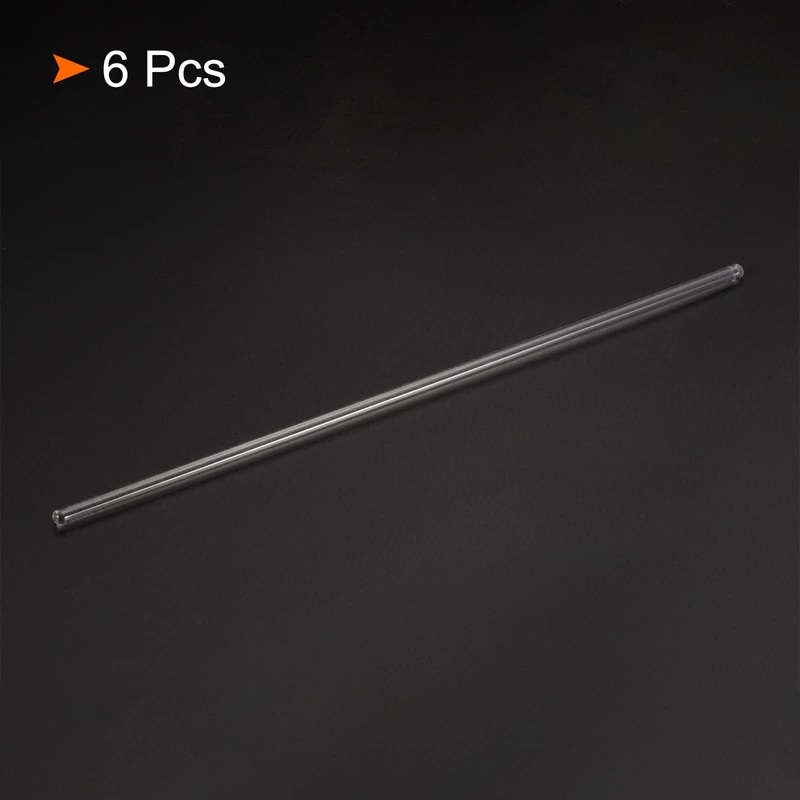 MECCANIXITY 3.3 Borosilicate Glass Stick 7.87" Length 4mm Dia Stir
